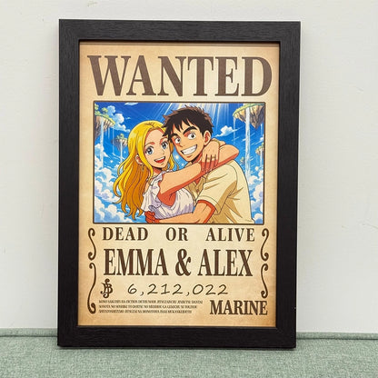 Retrato Anime Personalizado – ¡Tu propio cartel de buscado!
